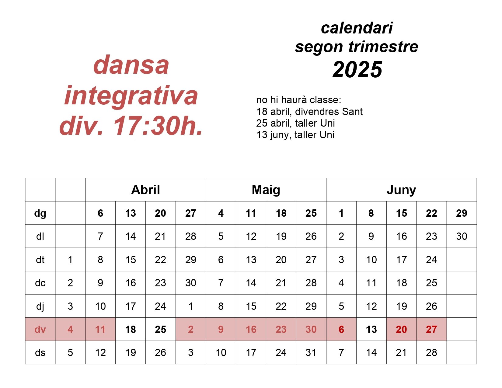 calendari_DI_DIVtarda_Q2_2025
